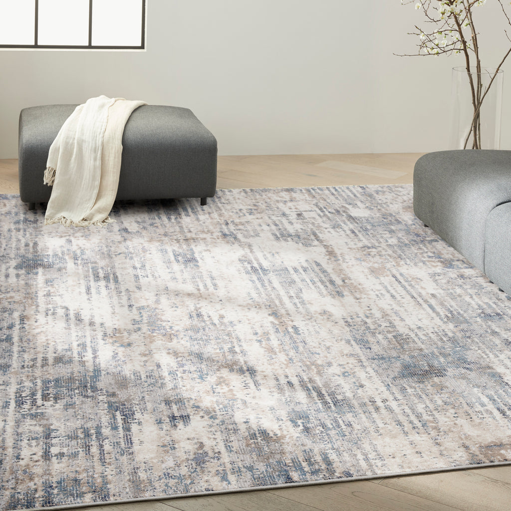nourison ck022 infinity ifn04 ivory grey blue rug