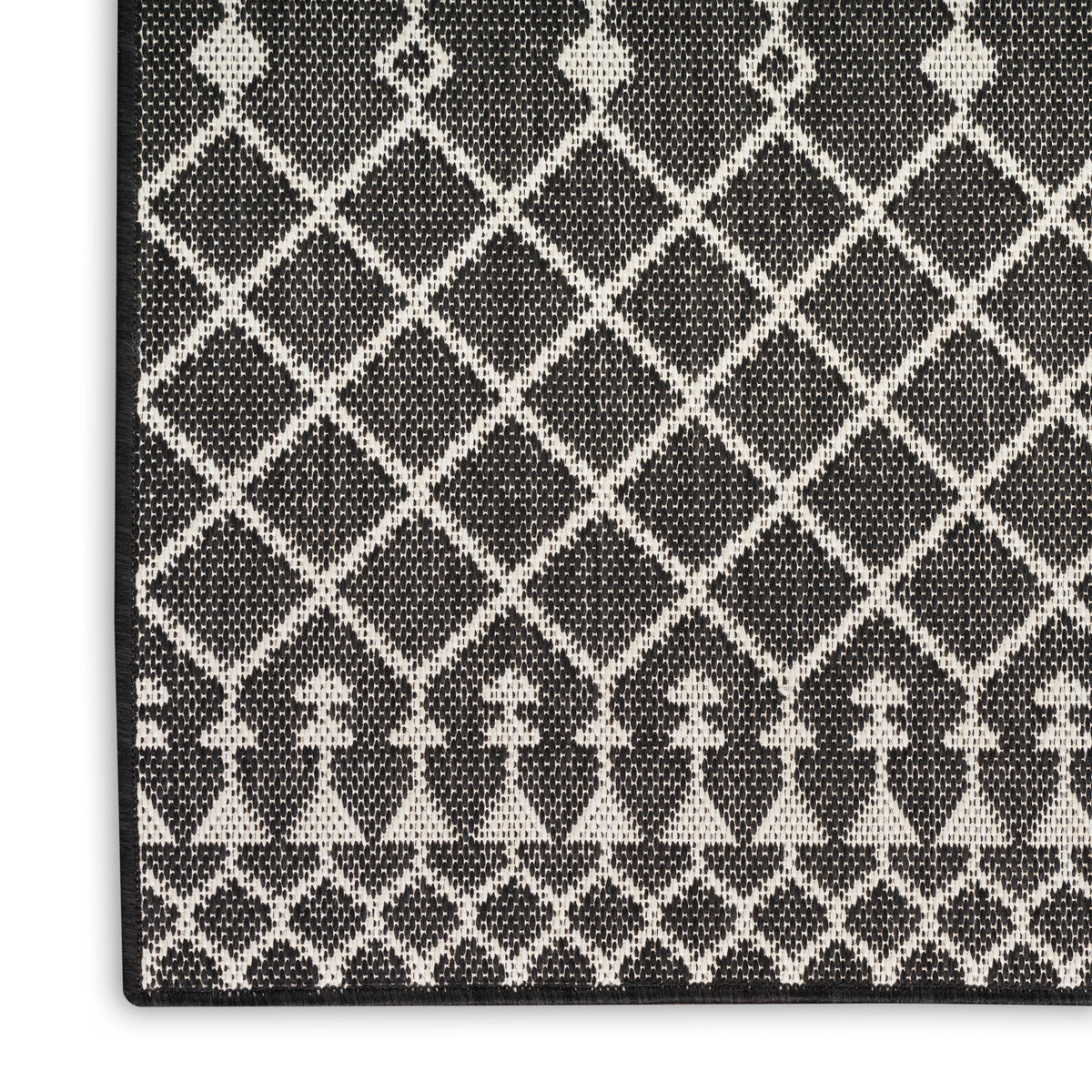nourison positano pos02 black rug