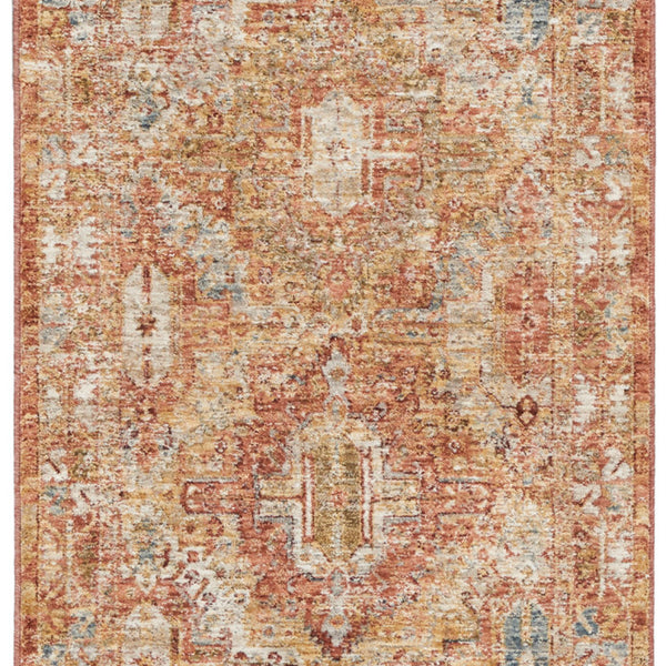 nourison sahar shr01 rust rug