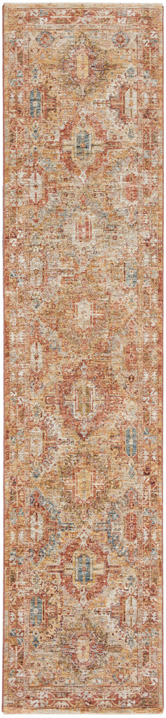 nourison sahar shr01 rust rug