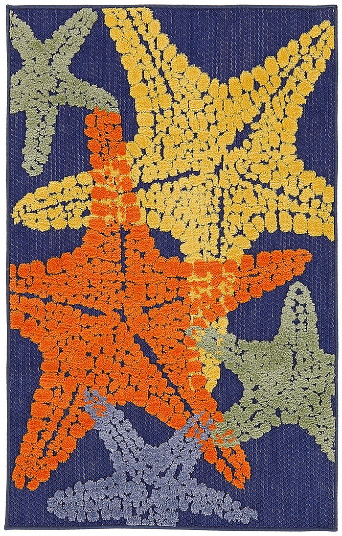 nourison aloha alh28 blue multicolor rug