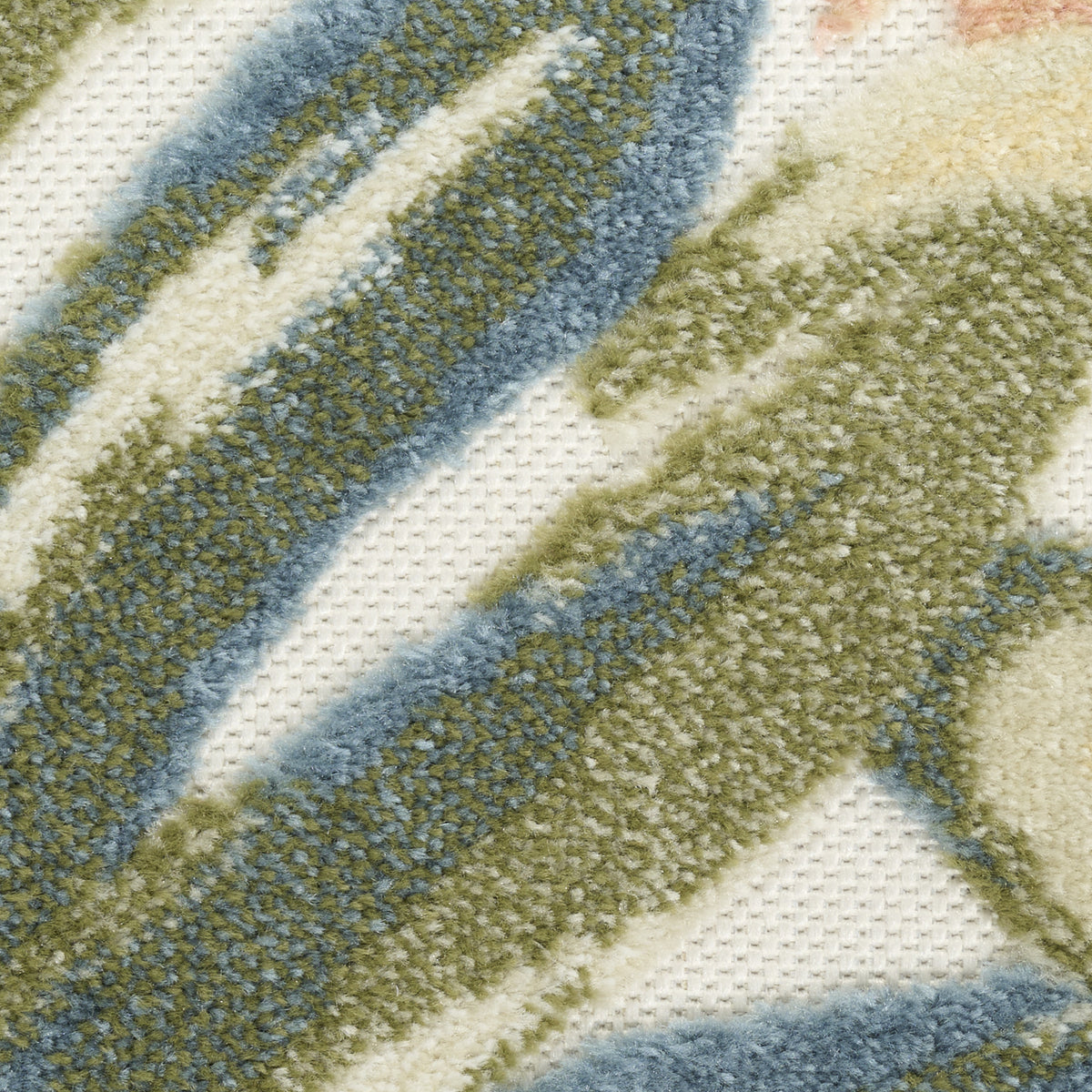 nourison aloha alh43 ivory green rug
