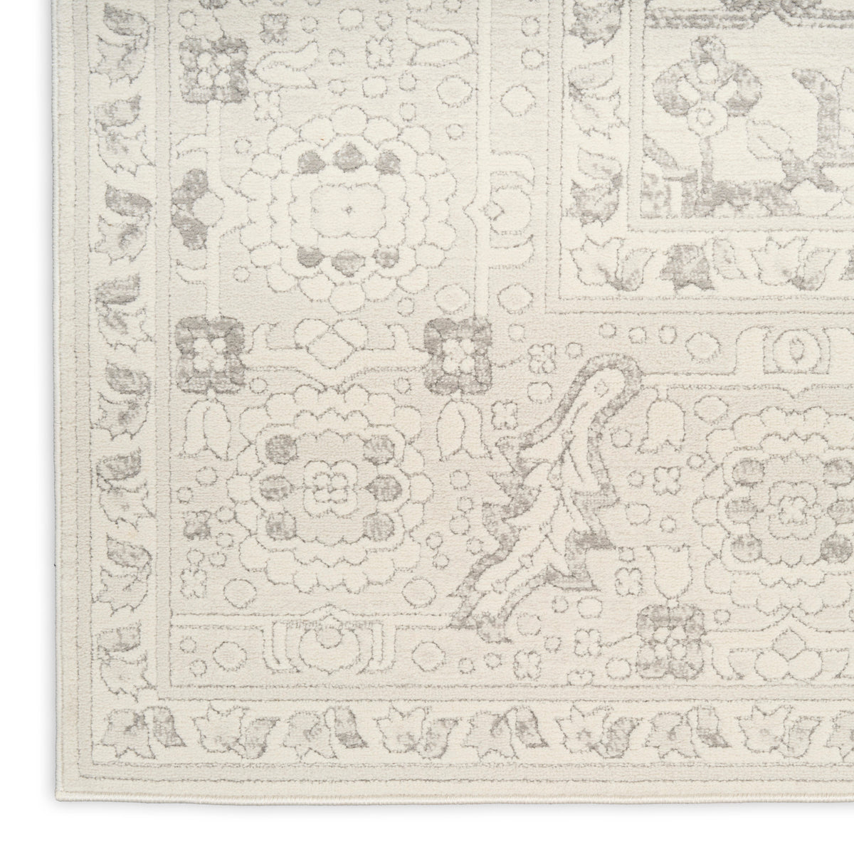 nourison grace gce02 grey rug