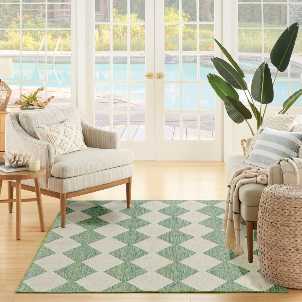 nourison positano pos04 blue green rug