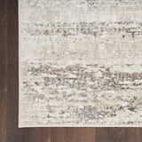 nourison glitz glz10 cream grey rug