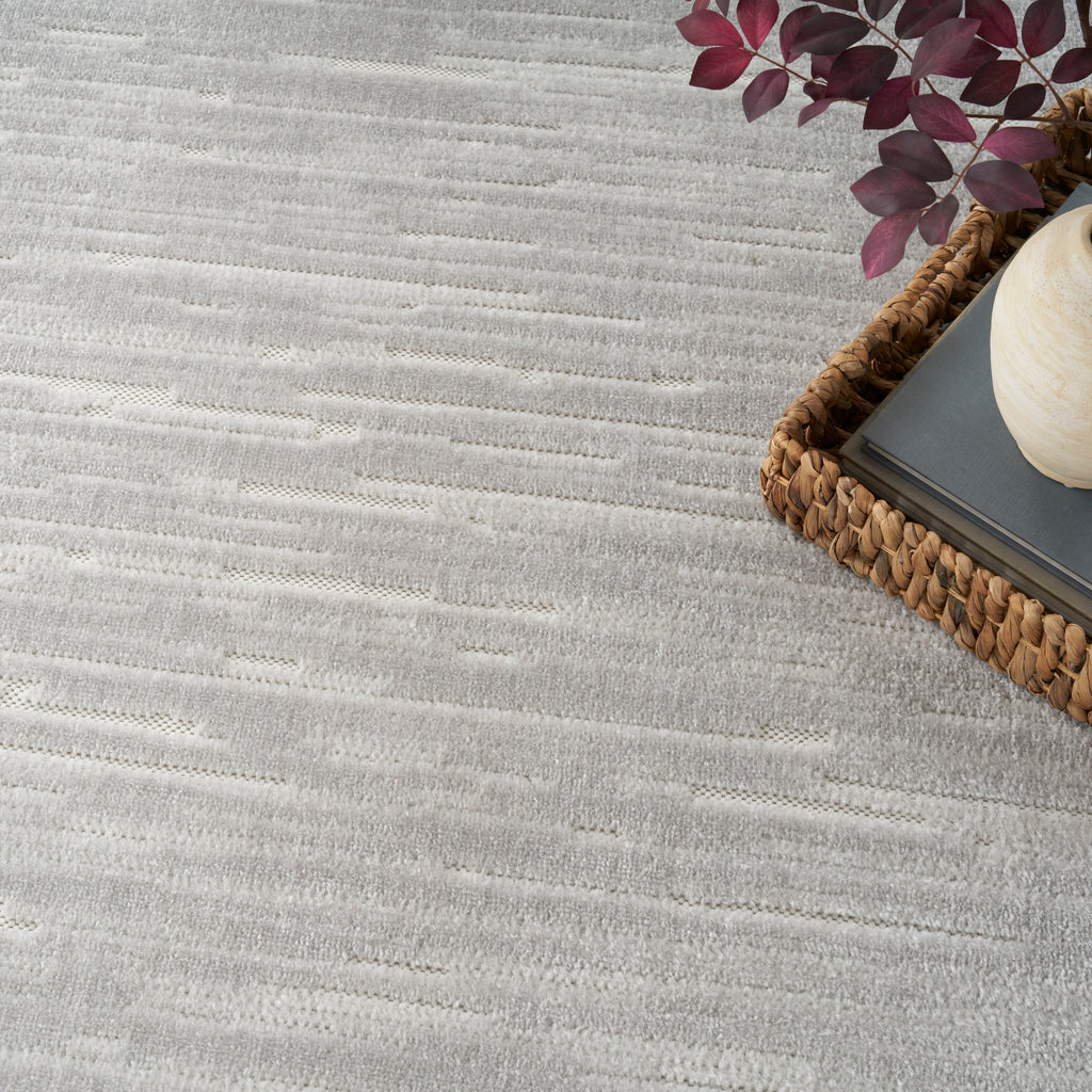 nourison care free caf04 light grey rug