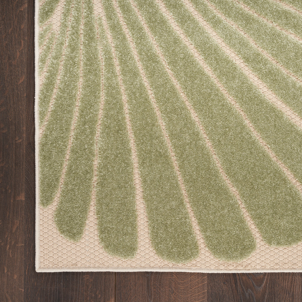nourison aloha alh24 green yellow rug