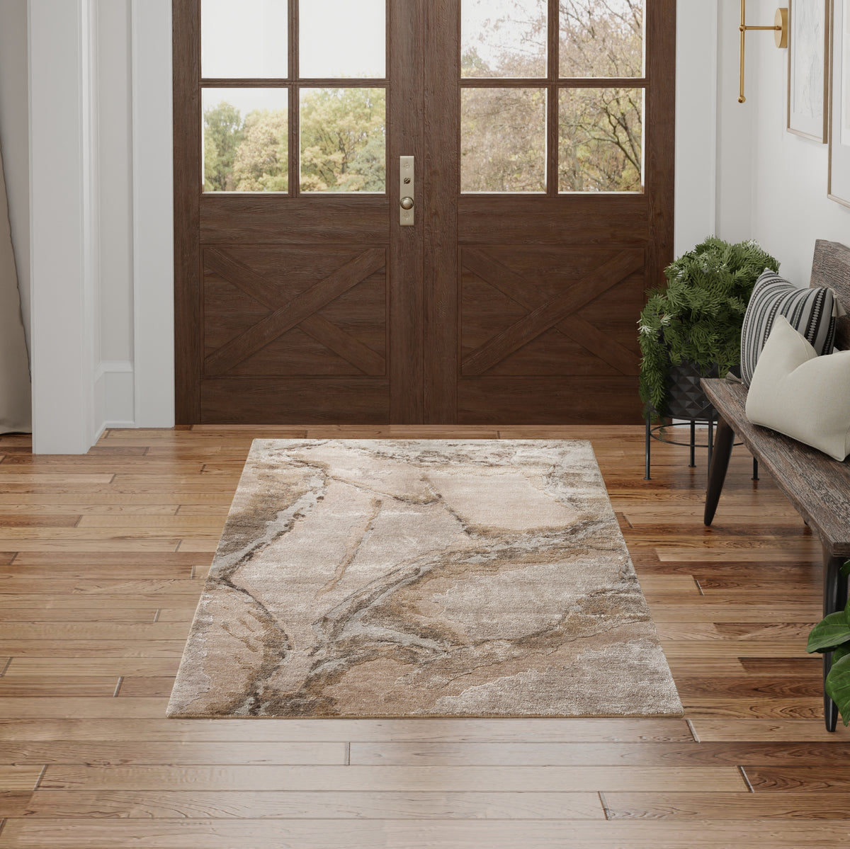 nourison silk shadows sha24 beige silver rug