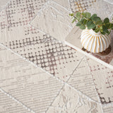 nourison glitz glz04 ivory multi rug