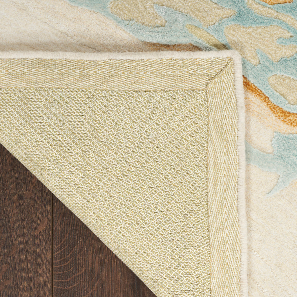 nourison prismatic prs36 sand blue rug