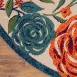 nourison aloha alh32 ivory multicolor rug