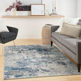 nourison passion psn36 ivory teal rug