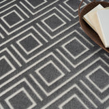 nourison care free caf03 grey rug