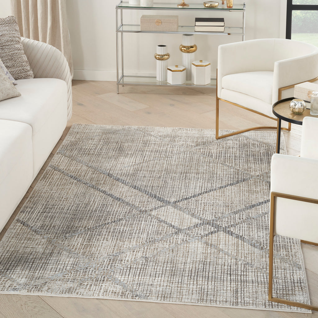 nourison iliana ili03 grey mocha rug