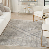 nourison iliana ili03 grey mocha rug