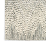 nourison interlock itl04 teal rug