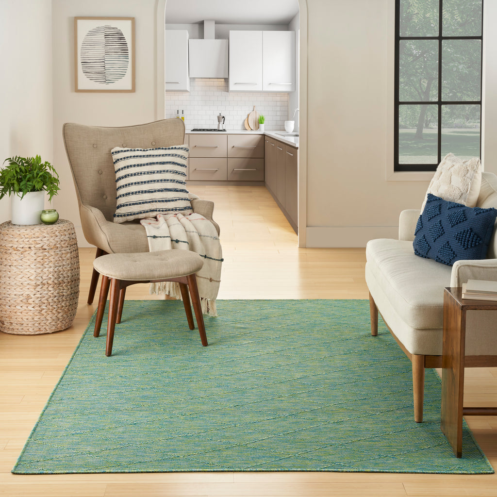 nourison washable solutions wsl01 blue green rug