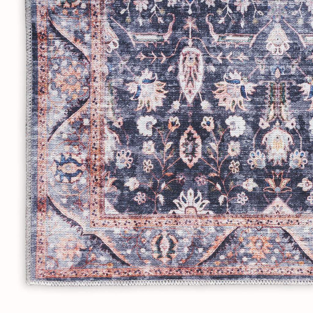 nourison grand washables grw06 navy ivory rug