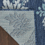 nourison garden oasis goa03 navy rug