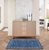 nourison nourison essentials nre02 navy ivory rug