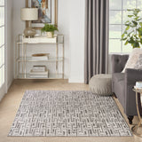 nourison serenity home srh04 grey ivory rug