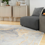 nourison prismatic prs28 grey gold rug