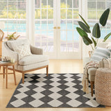 nourison positano pos04 black rug