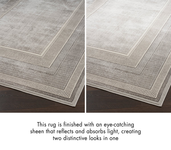 nourison glitz glz07 silver rug