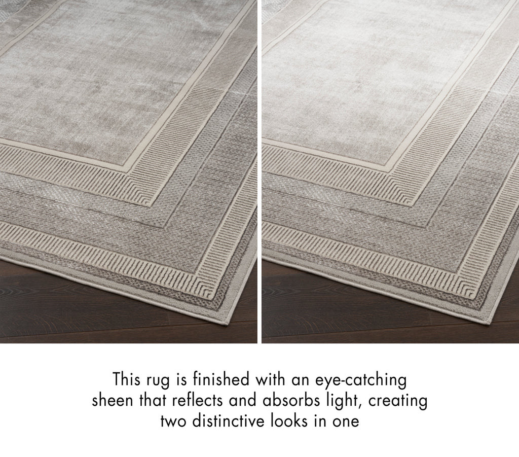 nourison glitz glz07 silver rug