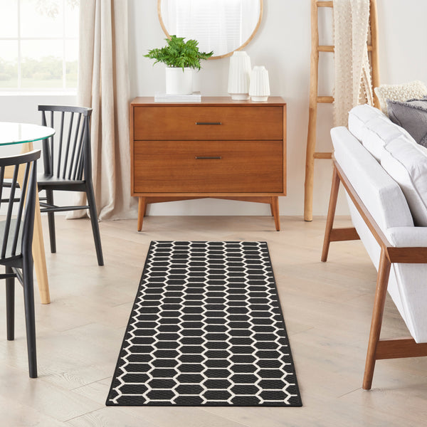 nourison twist reversible tws01 black rug
