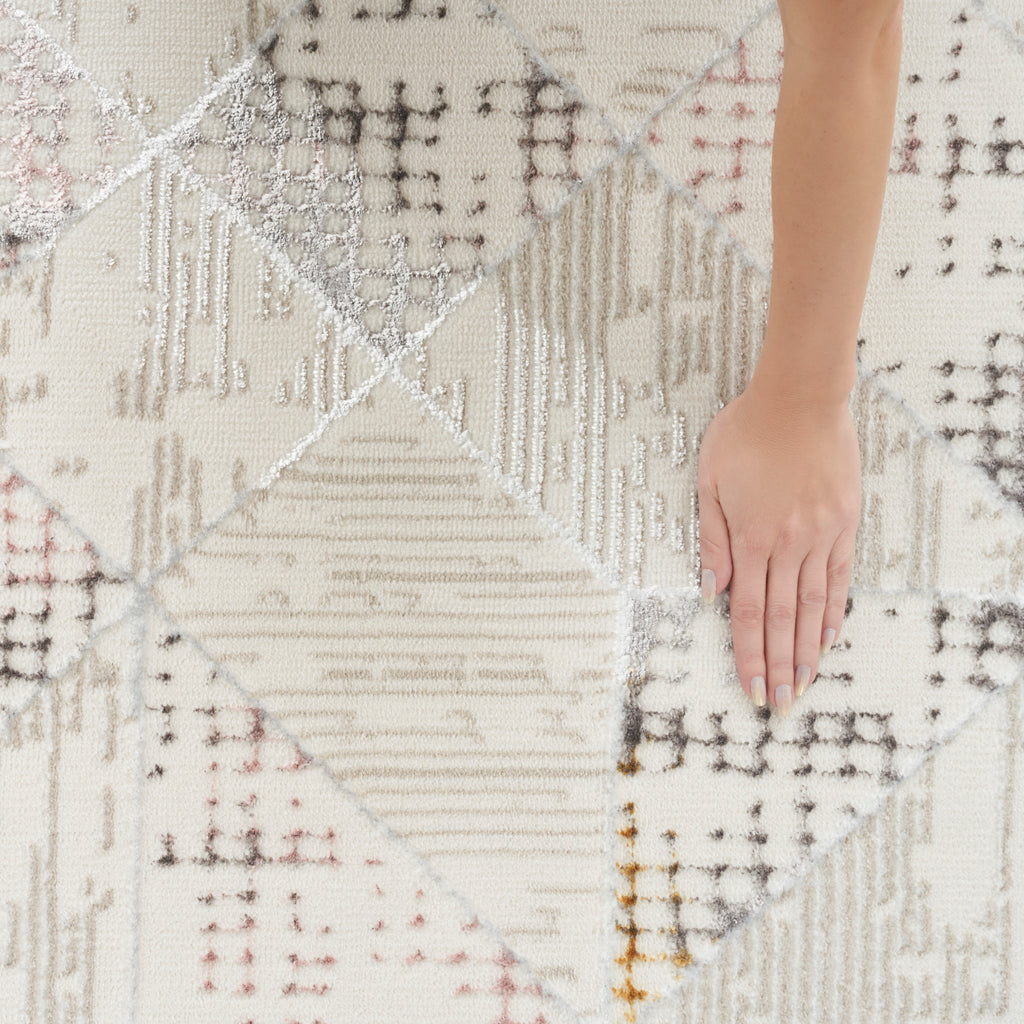 nourison glitz glz04 ivory multi rug