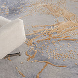 nourison prismatic prs28 grey gold rug