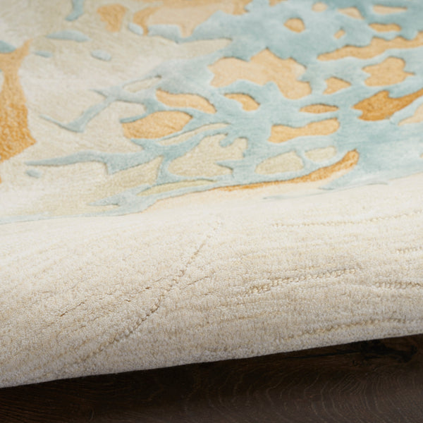 nourison prismatic prs36 sand blue rug