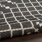 nourison positano pos02 black rug