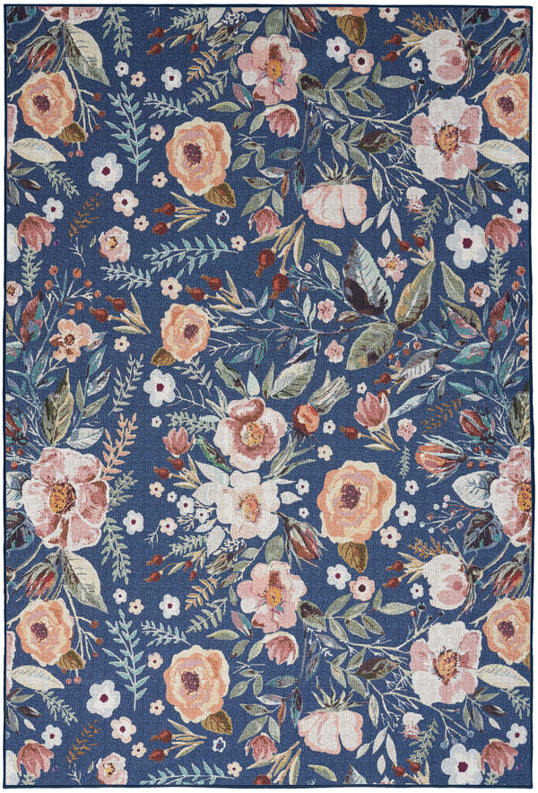 nourison nourison washables nwb01 navy multicolor rug