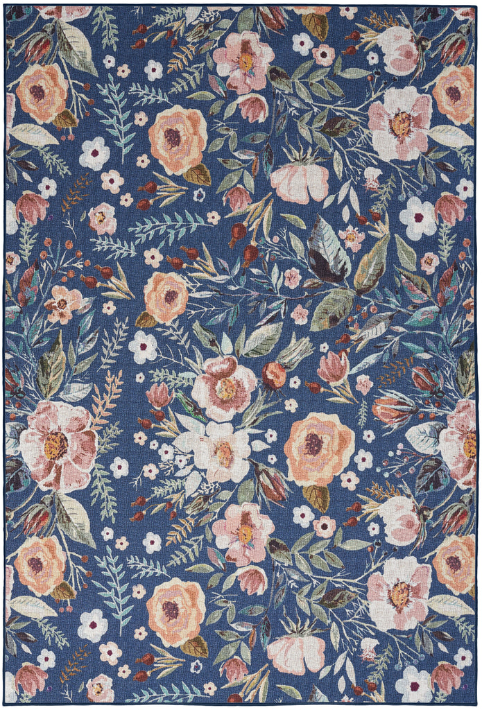 nourison nourison washables nwb01 navy multicolor rug