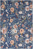 nourison nourison washables nwb01 navy multicolor rug