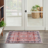 nourison fulton ful12 rust rug