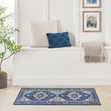 nourison fulton ful10 navy ivory rug