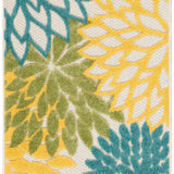 nourison aloha alh05 turquoise multicolor rug