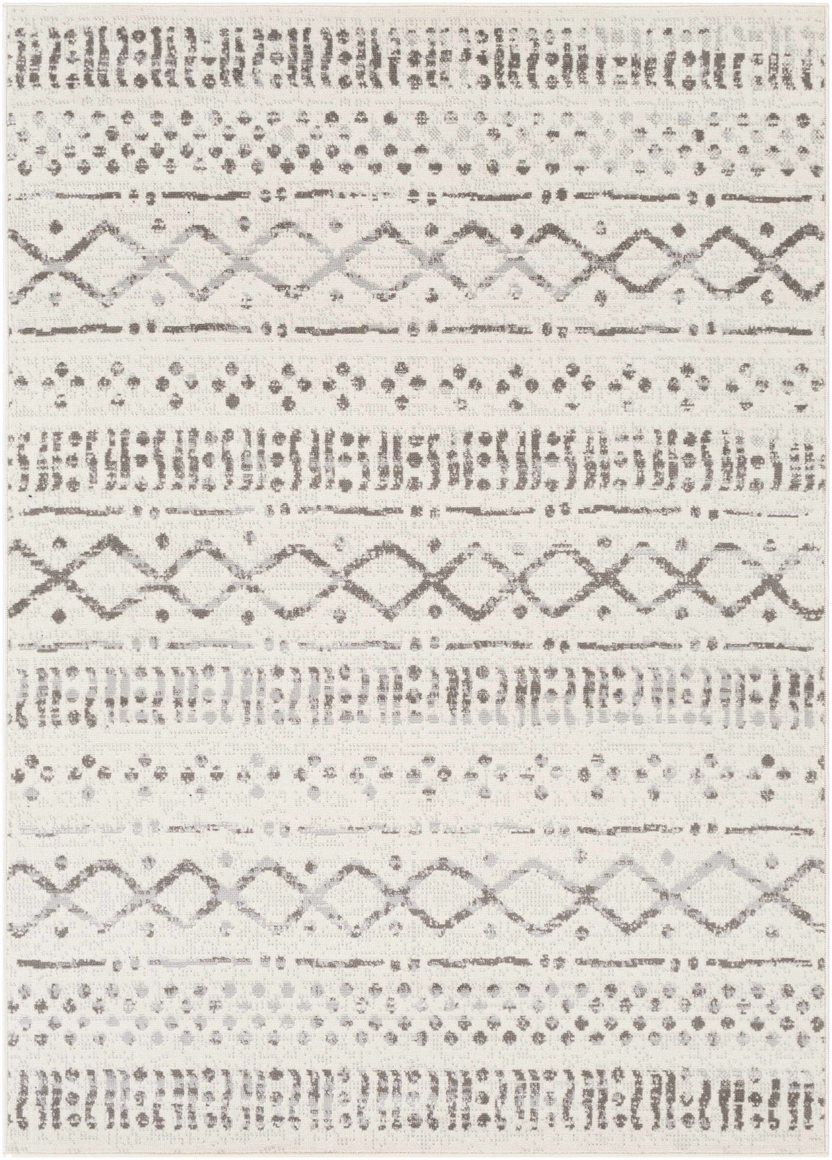 Hauteloom Geebung GEEB Medium Gray Machine Made Polypropylene Rug