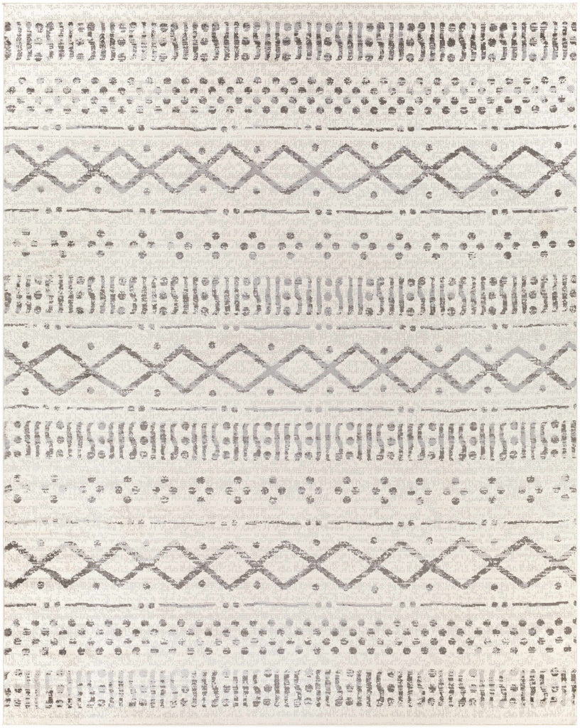 Hauteloom Geebung GEEB Medium Gray Machine Made Polypropylene Rug