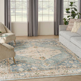nourison astra machine washable asw11 silver blue rug