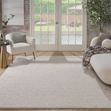nourison cozy shimmer csh01 ivory silver rug