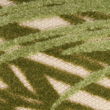 nourison aloha alh41 ivory green rug