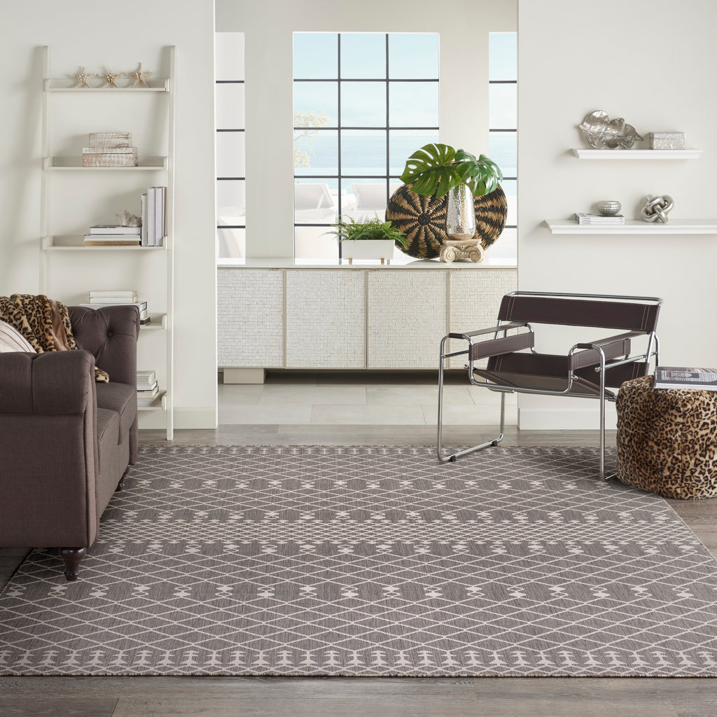 nourison positano pos02 charcoal rug