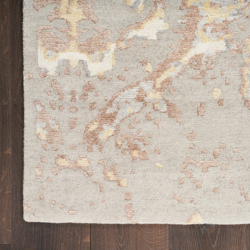 nourison silk shadows sha20 silver rug