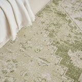 nourison astra machine washable asw11 ivory green rug