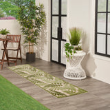 nourison aloha alh18 ivory green rug