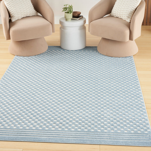nourison care free caf02 blue rug